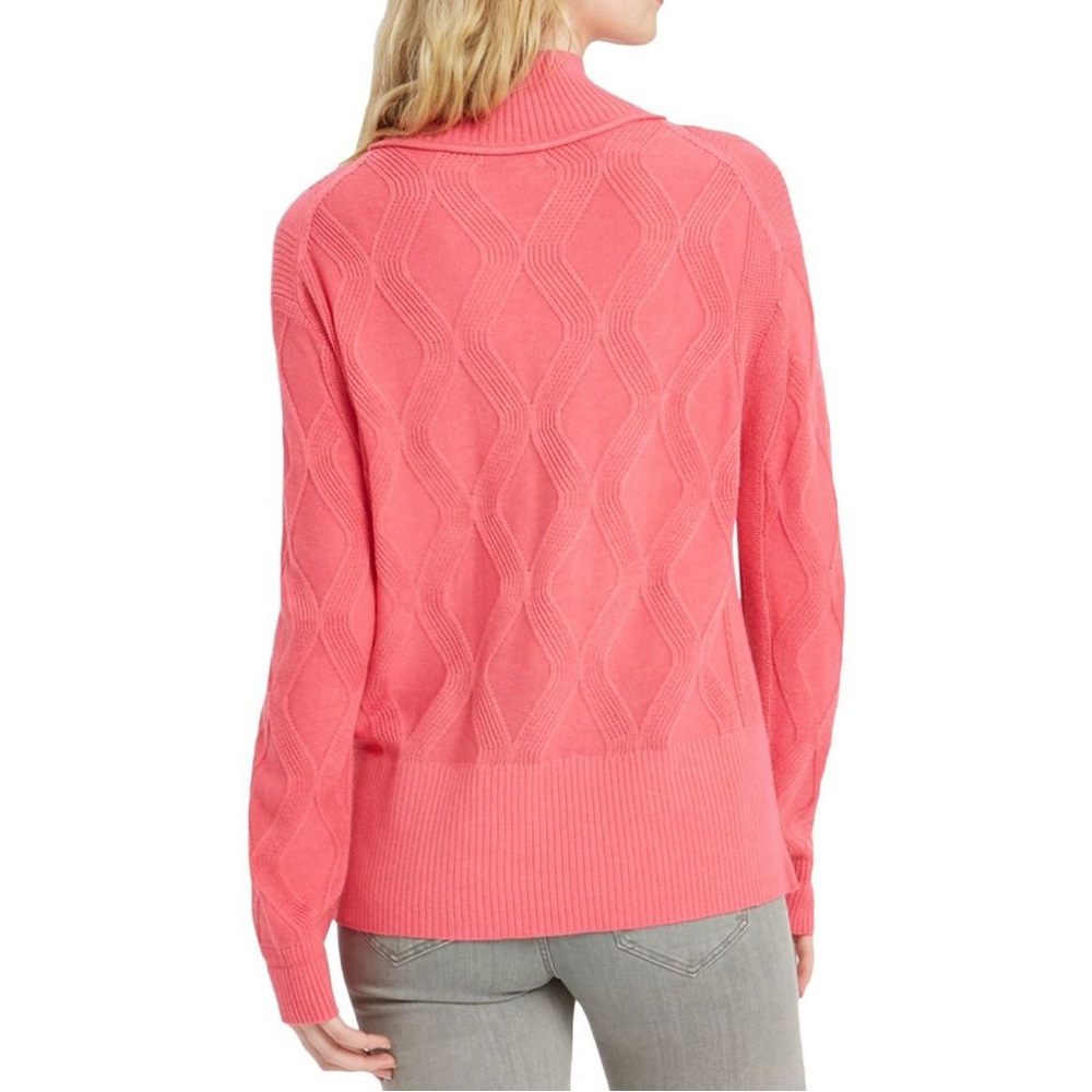 Brand New Women's Nic&Zoe Coral Cable Knit Sweater - Size Medium